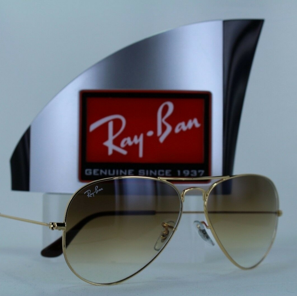 Ray Ban Aviator Gradient Brown RB3025 - Picture 4 of 15